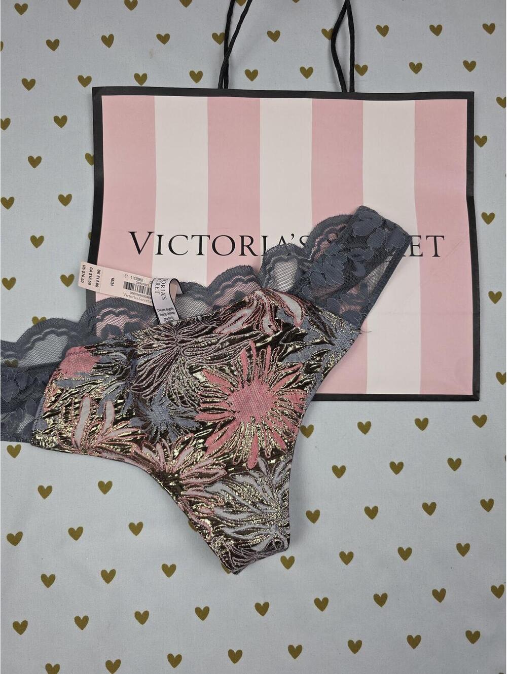 Victorias Secret NEW NWT Dream Angels Shimmer Shine Thong Medium